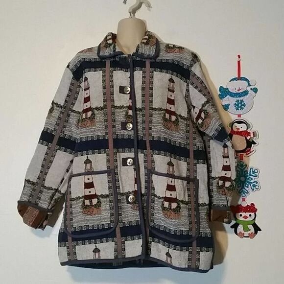 Woman's‎ Lighthouse blazer size M - Picture 1 of 7